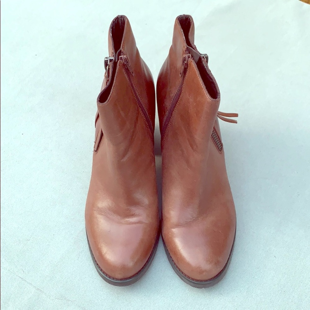 Marc Fisher Brown Leather Bootie - size 10